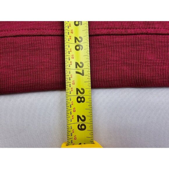 Tommy Bahama Size Medium Mens Burgundy 1/4 Zip Embroidered Chest Logo Sweater - Picture 10 of 12